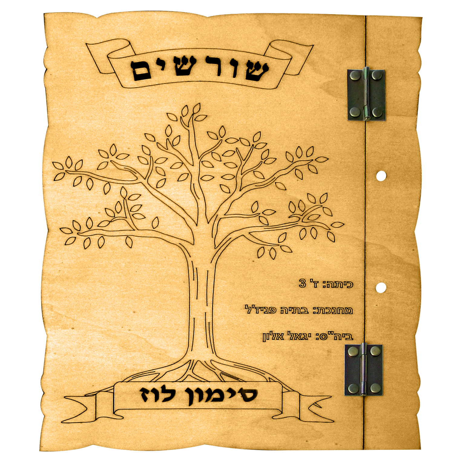 אלבום שורשים חיבור עם תפסני מתכת